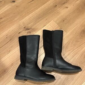 Old Navy Black Leather Knee-High Boots. Great condition.